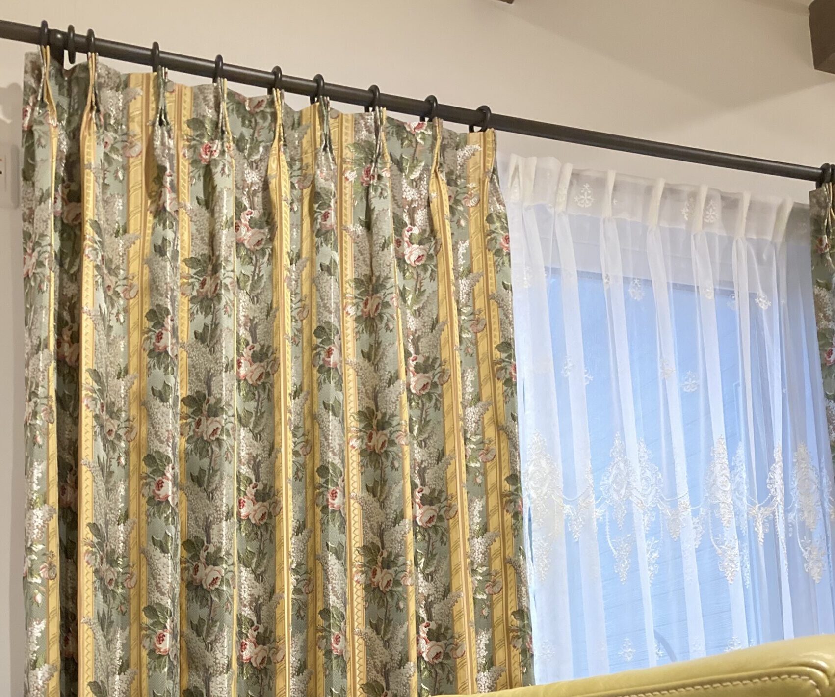 未使用　リヨン織物美術館コレクション　カーテン LIFE DECORのBLOG-お客様声のページ-カーテンの納品例